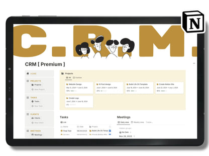 Modèle de CRM Premium Notion